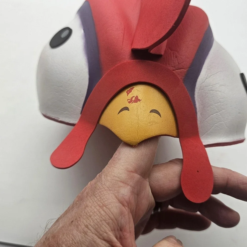 Disney On Ice Chicken Rooster Hat Red White Adult Costume Foam Toy Helmet
